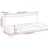 vidaXL Coussins de palette lot de 2 bleu marine tissu oxford