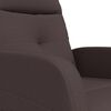 vidaXL Fauteuil de massage Marron fonc&eacute; Tissu