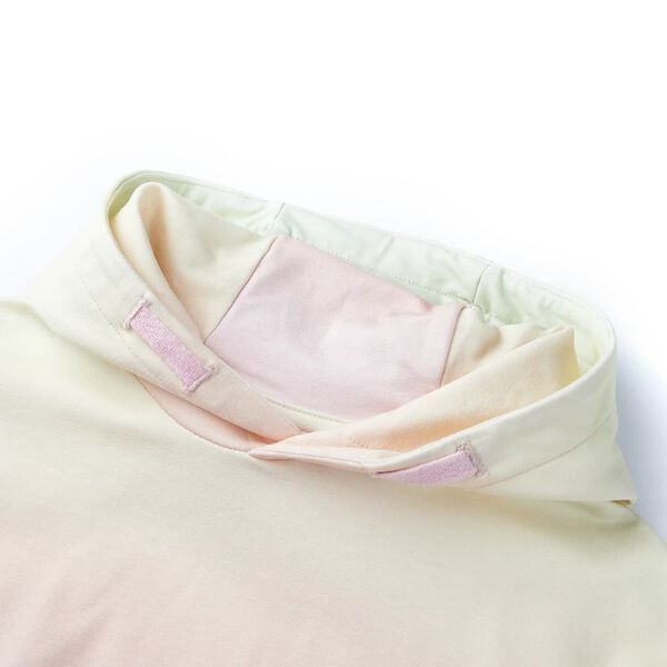Sweatshirt &agrave; capuche pour enfants blanc &eacute;tincelant 116