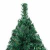 vidaXL Arbre de Noël artificiel pré-éclairé et boules vert 240 cm