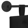 vidaXL T&ecirc;te de lit suspendue Montage mural Noir 190 x 55 x 7 cm tissu