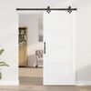 vidaXL Porte coulissante ORKDAL Blanc 86 x 198,5 cm Pin massif