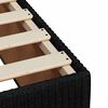 vidaXL Sommier &agrave; lattes de lit avec matelas Noir 200x200 cm Tissu