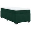 vidaXL Sommier &agrave; lattes de lit avec matelas Vert fonc&eacute; 100x200 cm