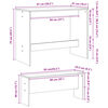 vidaXL Ensemble table &agrave; manger et bancs 3 pcs bois d'ing&eacute;nierie