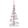 vidaXL Sapin de No&euml;l &agrave; LED avec boules 80 LED blanc chaud 120 cm