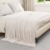 vidaXL Jet&eacute; Cr&egrave;me 200 x 150 cm Toison