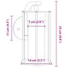 vidaXL Applique murale d'ext&eacute;rieur noir acier inoxydable