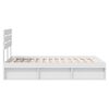 vidaXL Cadre de lit avec t&ecirc;te de lit Blanc 120 x 190 cm Pin massif