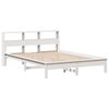 vidaXL Lit biblioth&egrave;que sans matelas blanc 120x200 cm bois pin massif