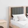 vidaXL T&ecirc;te de lit capitonn&eacute;e Marron 120 cm Pin massif