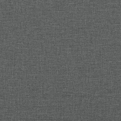 vidaXL Canapé à 2 places Gris foncé 140 cm Tissu