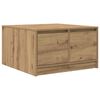 vidaXL Table basse avec tiroirs ch&ecirc;ne artisanal 70,5x70x40 cm