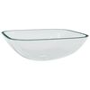 vidaXL Lavabo Verre 42x42x14 cm Transparent