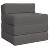 vidaXL Canap&eacute;-lit pliable Gris clair 70 x 60 x 63 cm Tissu