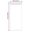 vidaXL Rideau en Voile 2 pcs Cr&egrave;me 225 x 140 cm Polyester