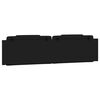 vidaXL Coussin de t&ecirc;te de lit Viana noir 200 cm similicuir