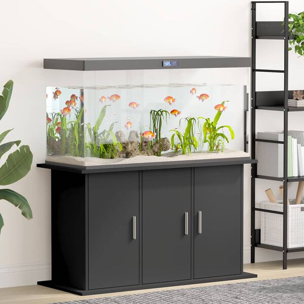 vidaXL Support pour aquarium noir 101x41x58 cm bois d'ing&eacute;nierie