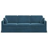 vidaXL Canap&eacute; Bleu 228 x 78 x 80 cm Velours