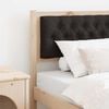 vidaXL T&ecirc;te de lit Autre Marron et noir 80 cm Bois massif en pin