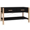 vidaXL Table basse Noir 82x48x45 cm Bois d'ing&eacute;nierie