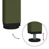 vidaXL Nourrisseur pour Animaux Vert olive 100 x 60 x 90 cm
