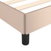 vidaXL Cadre de lit avec t&ecirc;te de lit sans matelas cappuccino 90x190 cm