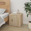 vidaXL Table de chevet Ch&ecirc;ne sonoma 50x39x47 cm