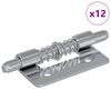 vidaXL Serrure 12 pi&egrave;ces Argent&eacute; 46 x 17 x 1,2 mm Acier