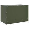 vidaXL Meuble TV vert olive 67x39x44 cm acier