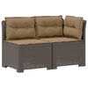 vidaXL Canap&eacute; de jardin 2 places avec coussins look rotin PP