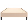 vidaXL Cadre de lit sans matelas cappuccino 90x190 cm similicuir