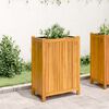 vidaXL Jardini&egrave;re avec doublure 54x31x75 cm bois massif d'acacia