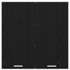 vidaXL Armoire suspendue Ch&ecirc;ne noir 80 x 31 x 80 cm Bois d'ing&eacute;nierie