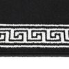vidaXL Tapis BCF Noir avec motif 100x400 cm