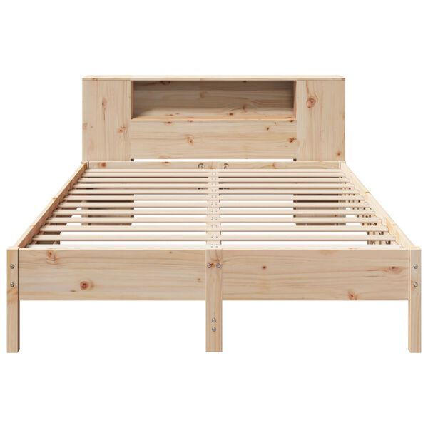 vidaXL Lit biblioth&egrave;que sans matelas 140x200 cm bois massif de pin