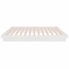 vidaXL Cadre de lit Blanc Bois massif 140x200 cm
