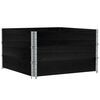 vidaXL Jardini&egrave;re noir 100x100 cm bois massif de pin