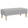 vidaXL Ensemble de Canap&eacute;s avec coussin 2 pcs Gris nuage Polyester