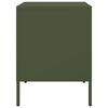 vidaXL Table de chevet vert olive 36x39x50,5 cm acier