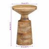 vidaXL Table d'appoint &Oslash;33x50 cm bois de manguier massif