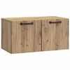 vidaXL Meuble TV mural 59,5 x 31 x 30 cm Ch&ecirc;ne artisanal