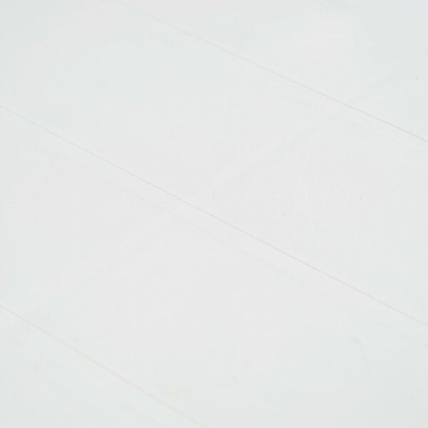 vidaXL Table de jardin Blanc 150x90x72 cm Plastique Aspect de rotin
