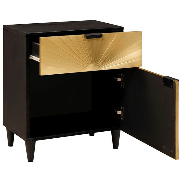 vidaXL Table de chevet 50 x 33 x 60 cm Bois de mangue massif