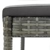 vidaXL Tabourets de bar de jardin et coussins lot de 2 r&eacute;sine tress&eacute;e