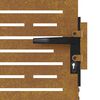 vidaXL Portail de jardin 85x75 cm acier corten conception de carr&eacute;