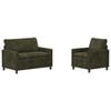 vidaXL Ensemble de Canap&eacute;s 2 pc Vert Polyester