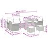 vidaXL Ensemble de canap&eacute; de jardin 10 pcs Beige et Gris clair