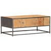 vidaXL Table basse 90 x 50 x 35 cm Bois de r&eacute;cup&eacute;ration massif