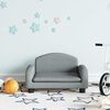 vidaXL Canap&eacute; pour enfants gris clair 50x40x30 cm tissu